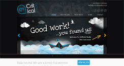 Desktop Screenshot of criticalmedia.co.uk